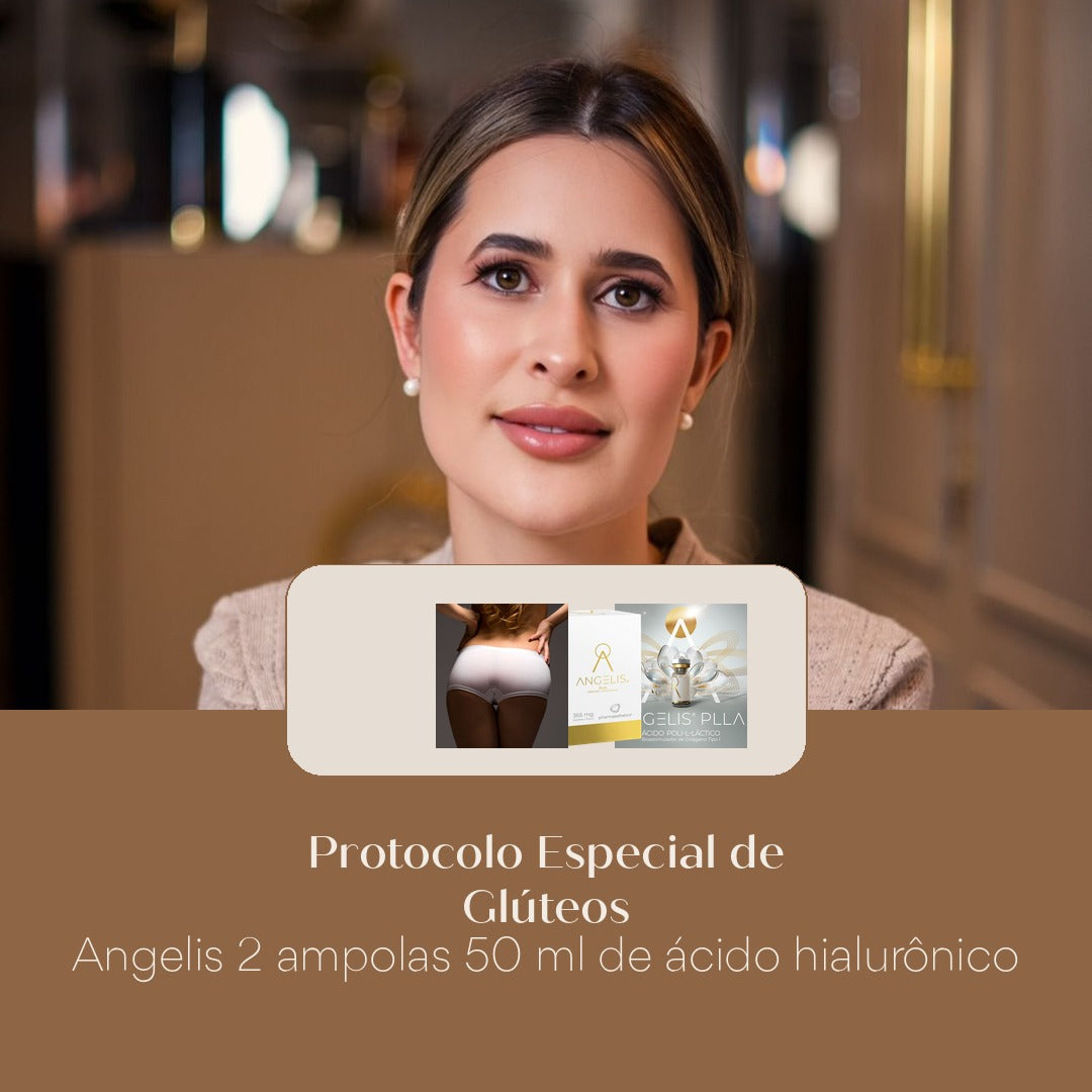 Protocolo Especial de Glúteos PLLA Cimed 2 ampolas 50 ml de ácido hialurônico