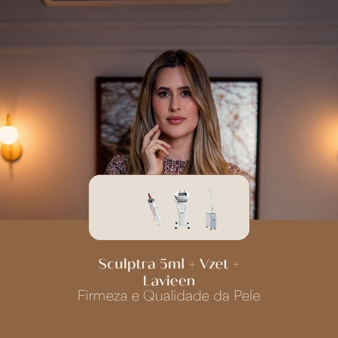 Sculptra 5ml + Vzet + Lavieen Firmeza e Qualidade da Pele