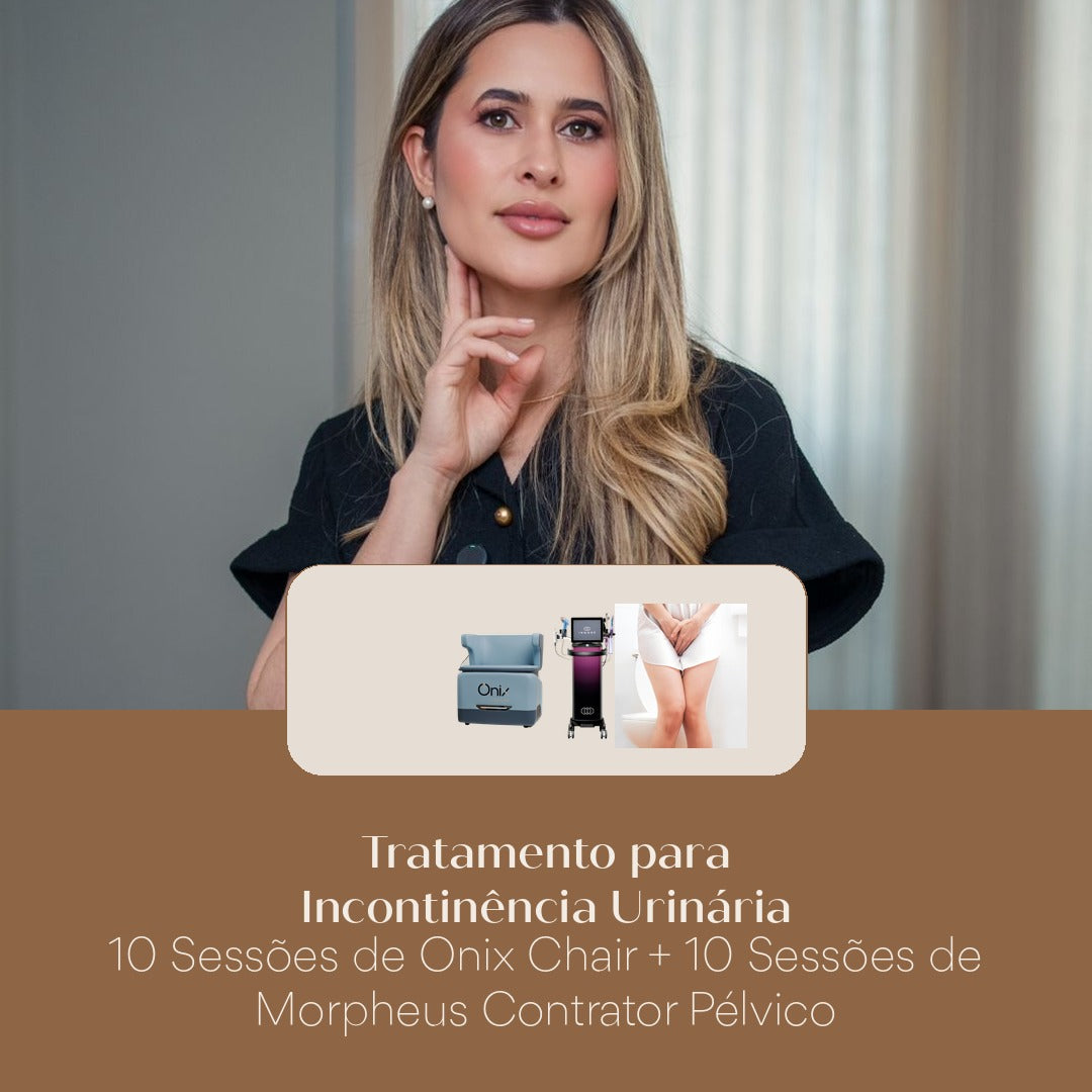Tratamento para Incontinência Urinária 10 Sessões de Onix Chair + 10 Sessões de Morpheus Contrator Pélvico