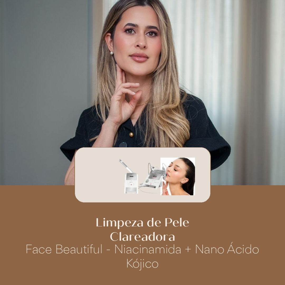 Limpeza de Pele Clareadora Face Beautiful - Niacinamida + Nano Ácido Kójico