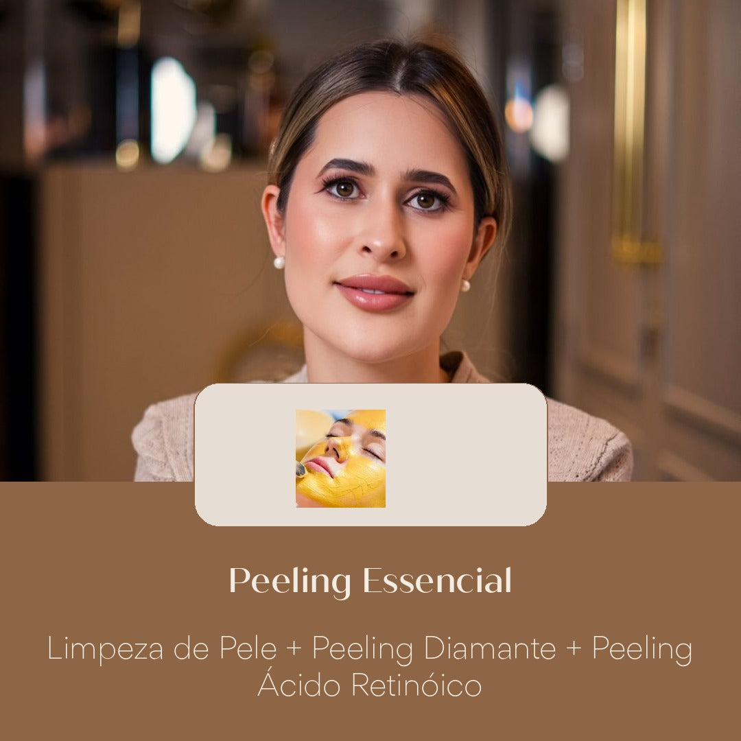 Peeling Essencial Limpeza de Pele + Peeling Diamante + Peeling Ácido Retinóico