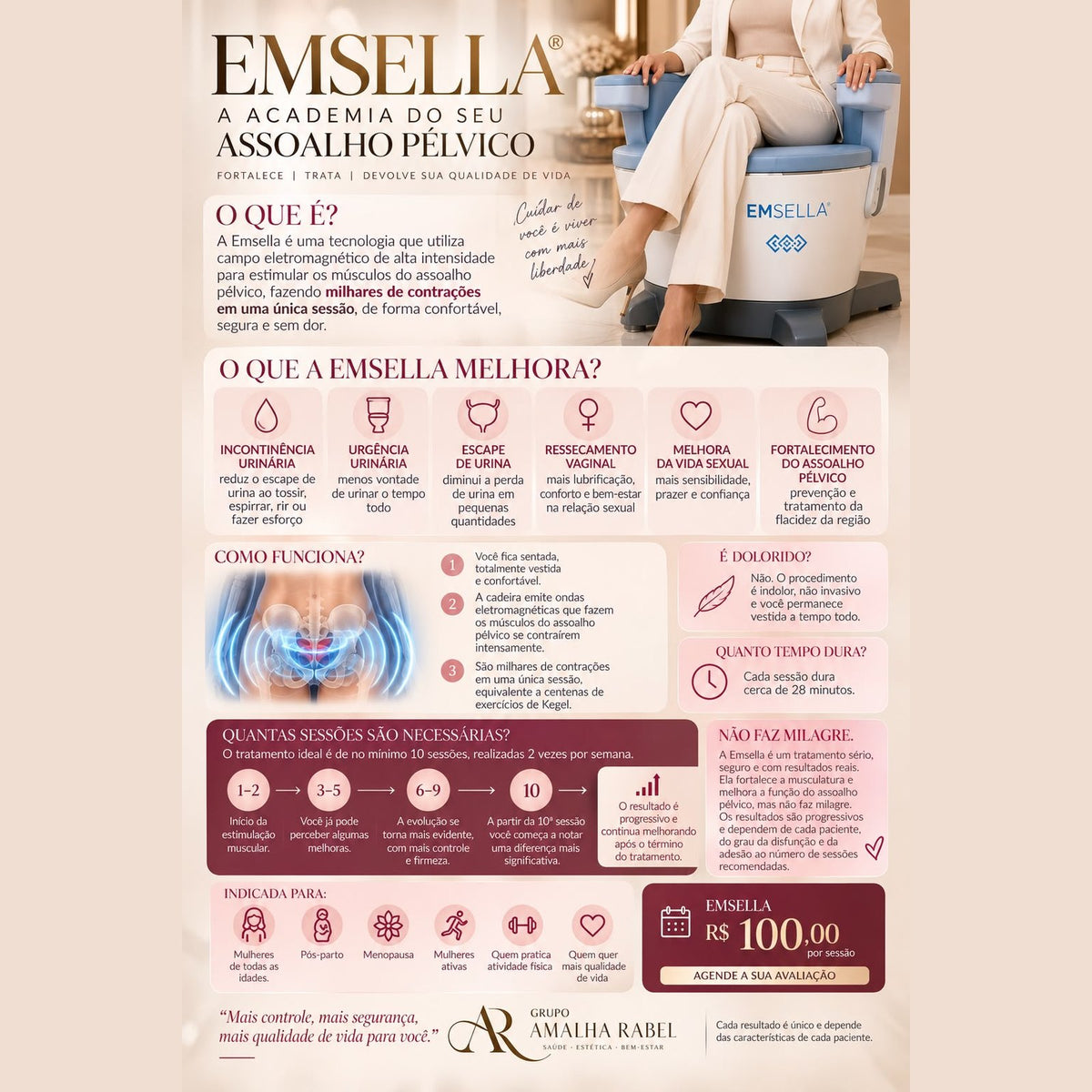 EMSELLA® - A academia do seu assoalho pélvico
