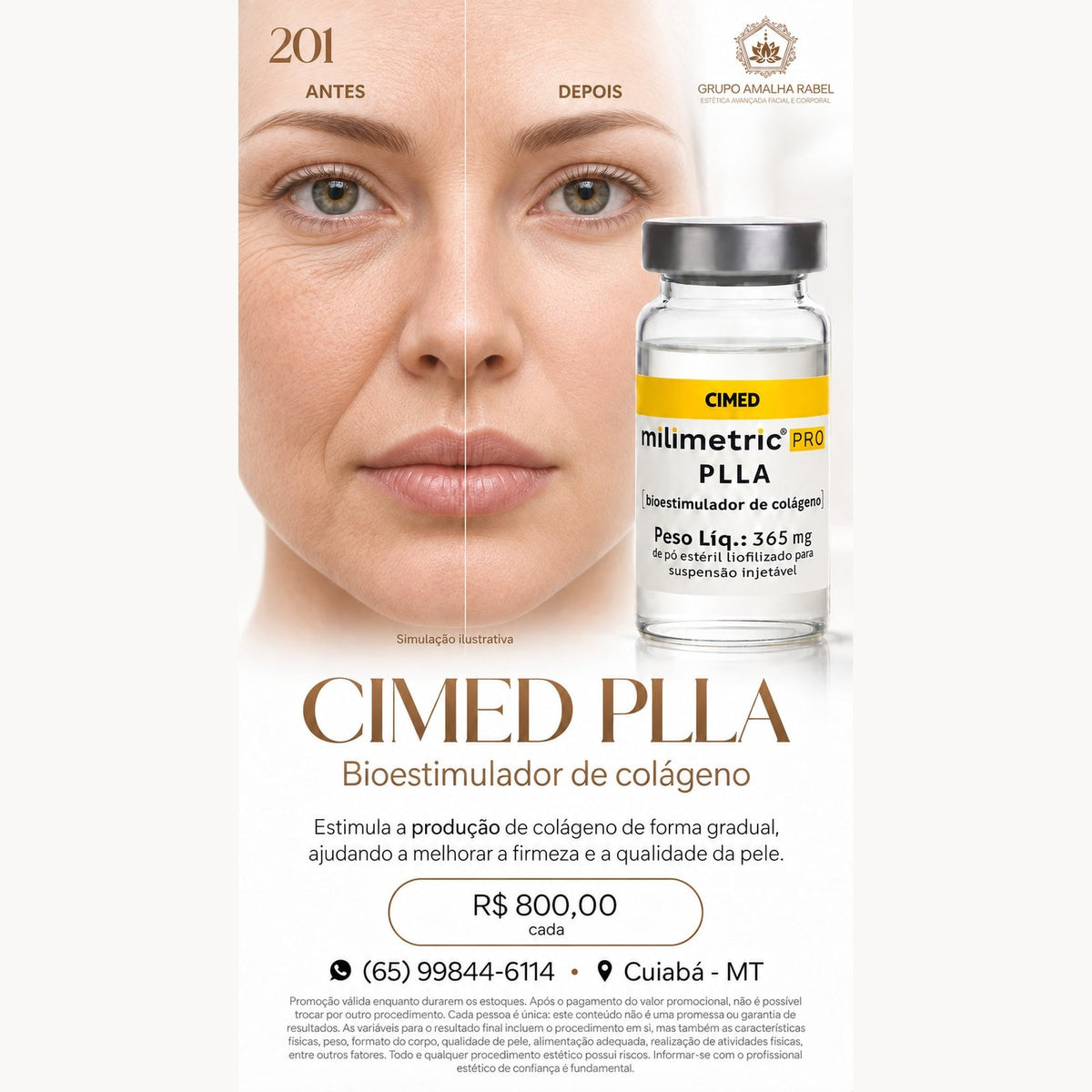 CIMED PLLA - Bioestimulador de colágeno