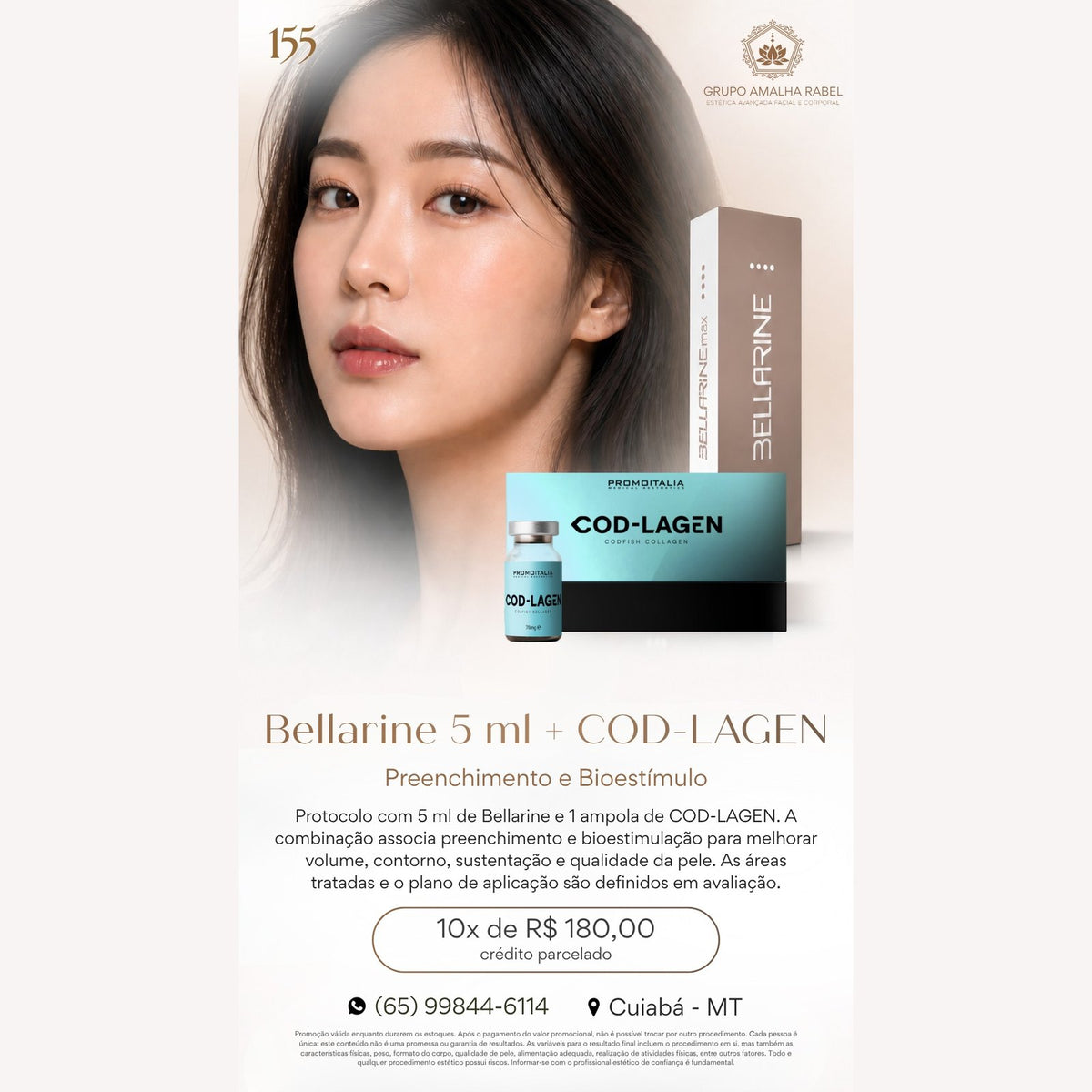 Bellarine 5 ml + COD-LAGEN - Preenchimento e Bioestímulo