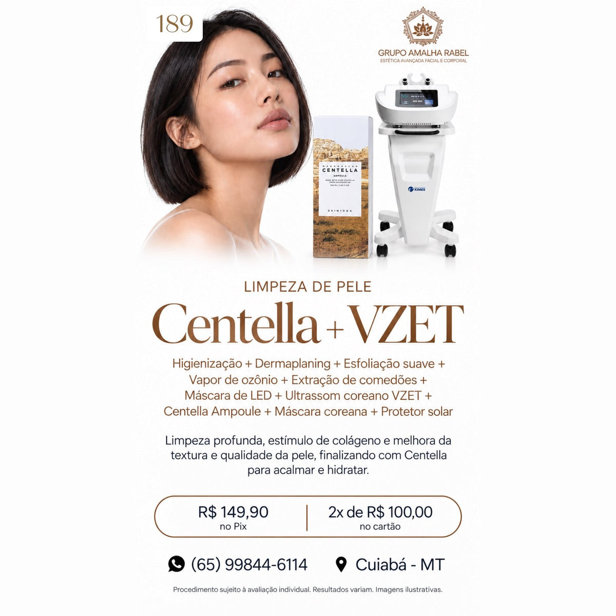 Limpeza de Pele Centella + VZET