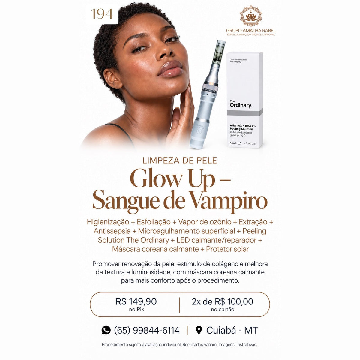 Limpeza de Pele Glow Up – Sangue de Vampiro