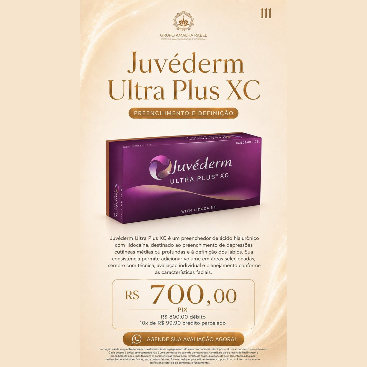Juvéderm Ultra Plus XC - PREENCHIMENTO E DEFINIÇÃO