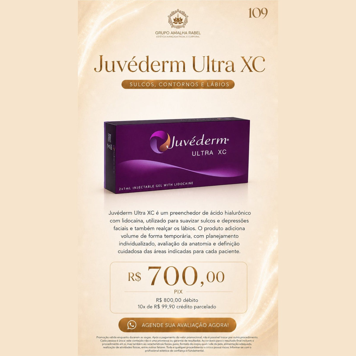 Juvéderm Ultra XC - SULCOS, CONTORNOS E LÁBIOS