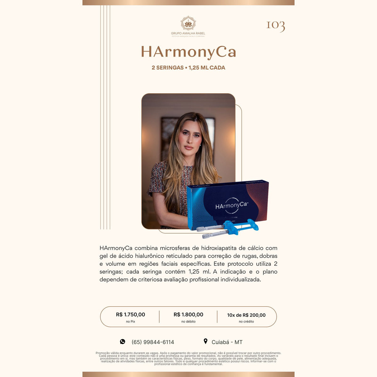 HArmonyCa - 2 SERINGAS • 1,25 ML CADA