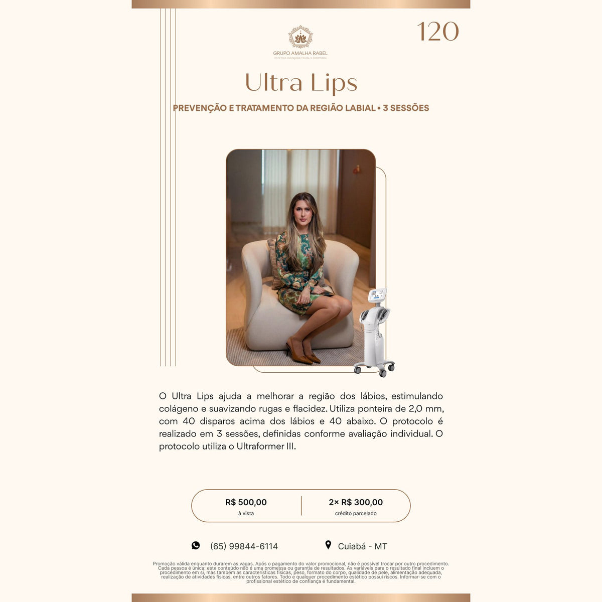 Ultra Lips - PREVENÇÃO E TRATAMENTO DA REGIÃO LABIAL • 3 SESSÕES (3 sessões)