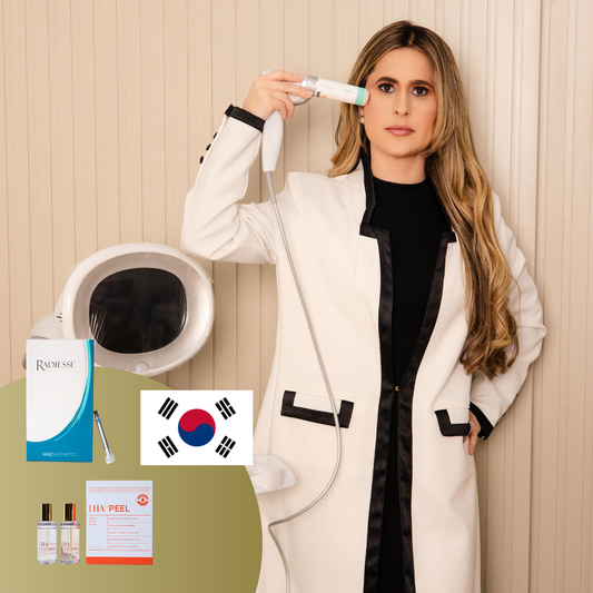 Combo Beleza Coreana - Ultraformer MPT 600 disparos +  200 disparos de ponteira booster + 1 ml Radiesse Day + 10 ml Skinbooster + Lhala Peel