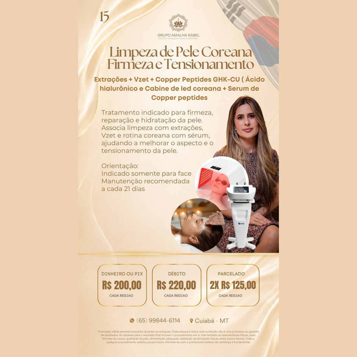 Limpeza de Pele Coreana Firmeza e Tensionamento