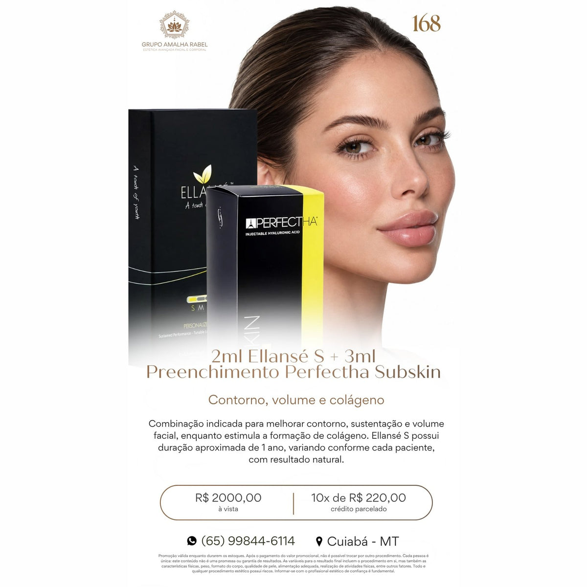 2ml Ellansé S + 3ml Preenchimento Perfectha Subskin - Contorno, volume e colágeno