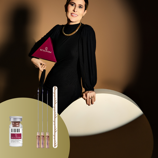 Combo Beleza da Pele - 10ml Sculptra + 10ml Skinbooster + 4 Fios de garra com tração