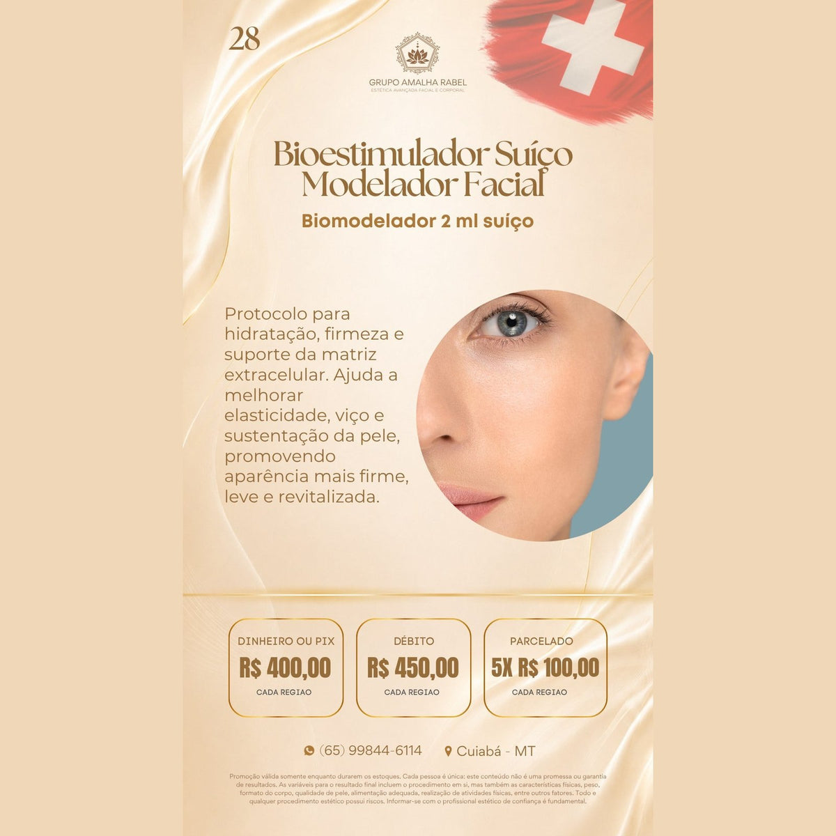 Bioestimulador Suíço Modelador Facial - Biomodelador 2 ml suíço