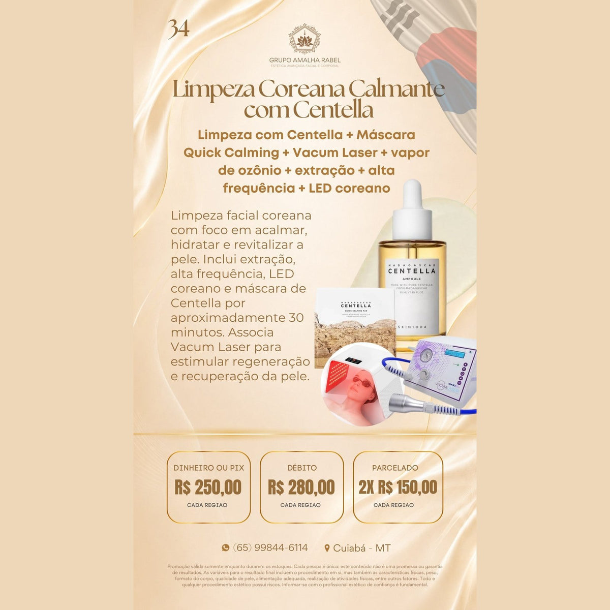 Limpeza Coreana Calmante com Centella