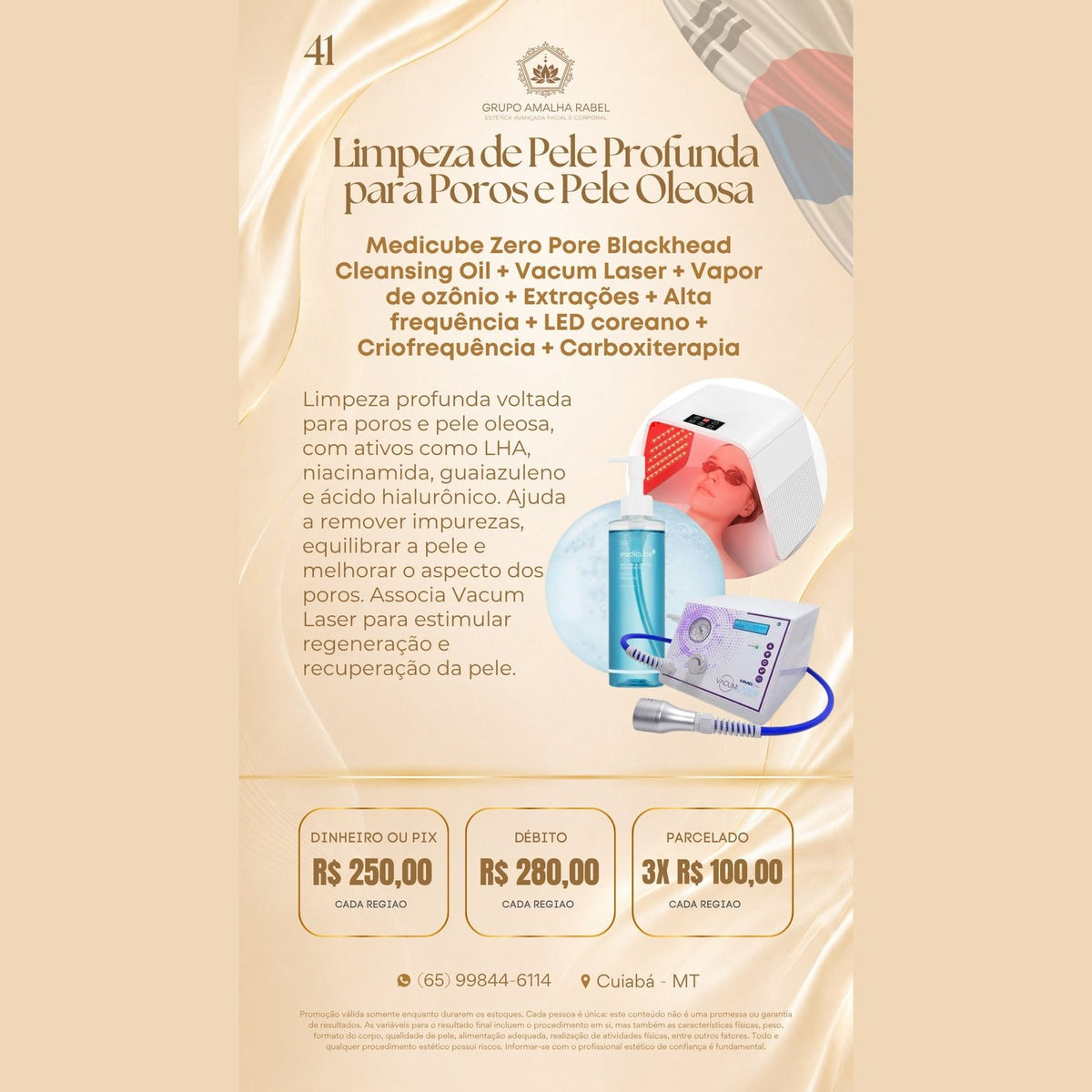Limpeza de Pele Profunda para Poros e Pele Oleosa