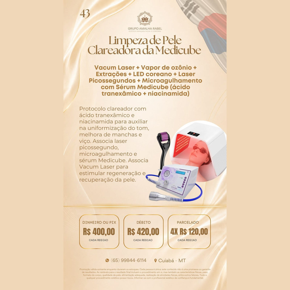 Limpeza de Pele Clareadora da Medicube