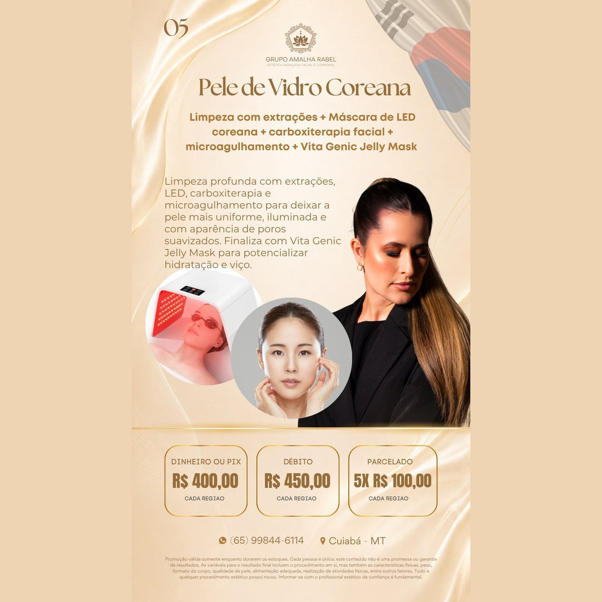 Pele de Vidro Coreana