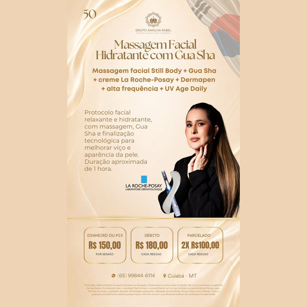 Massagem Facial Hidratante com Gua Sha