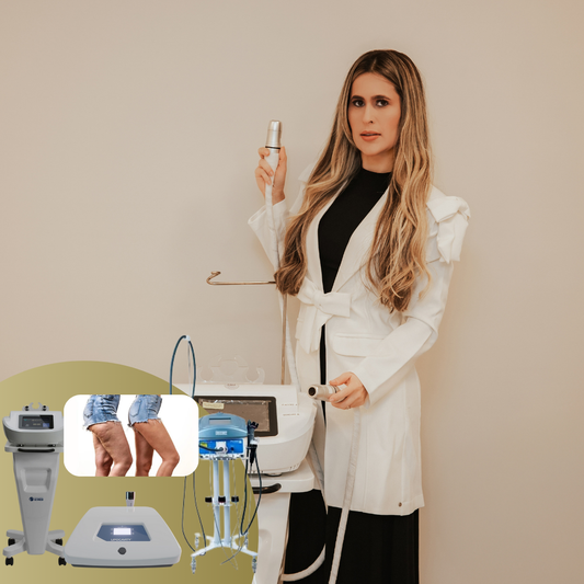 COMBO CELULITE - 4 sessões onda de choque + 4 sessões ultracavitação + 4 sessões Dermovac + 2 sessões de Vzet