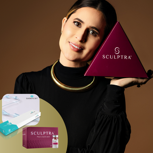 Combo sustentação facial - 4 Fios de Silhouette +  4 Fios Moldado +  1 Sculptra