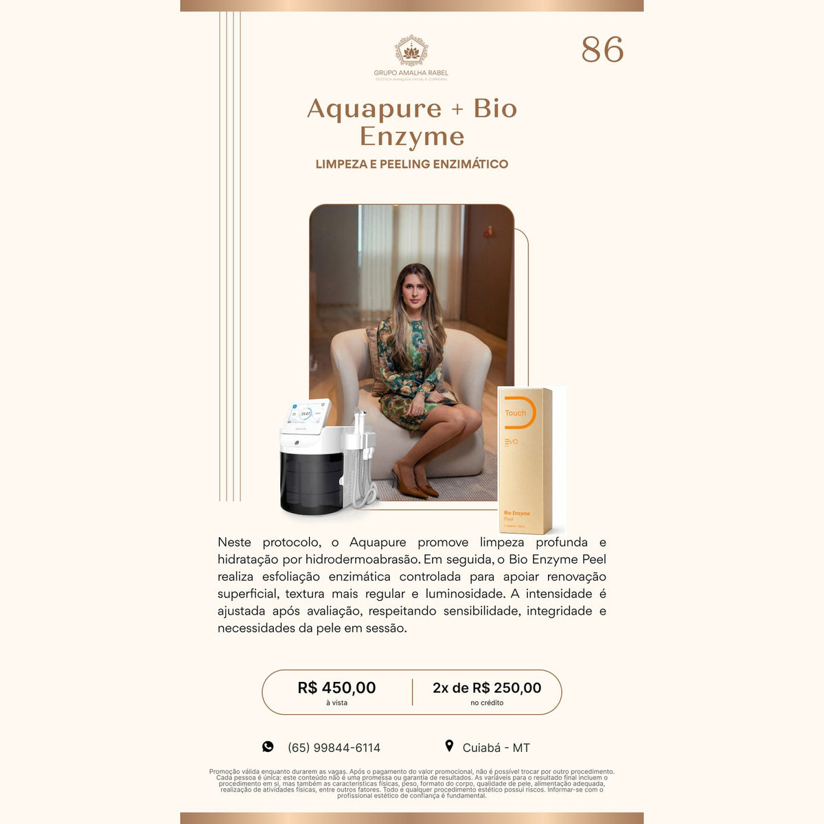 Aquapure + Bio Enzyme - LIMPEZA E PEELING ENZIMÁTICO