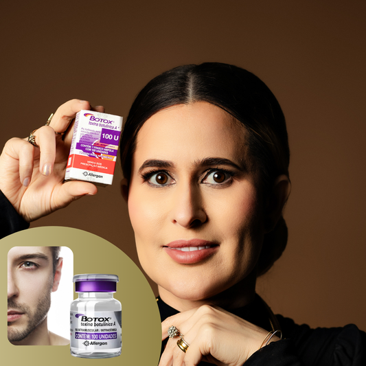 Toxina Botulínica Allergan - Testa, glabela e linhas oculares masculino.
