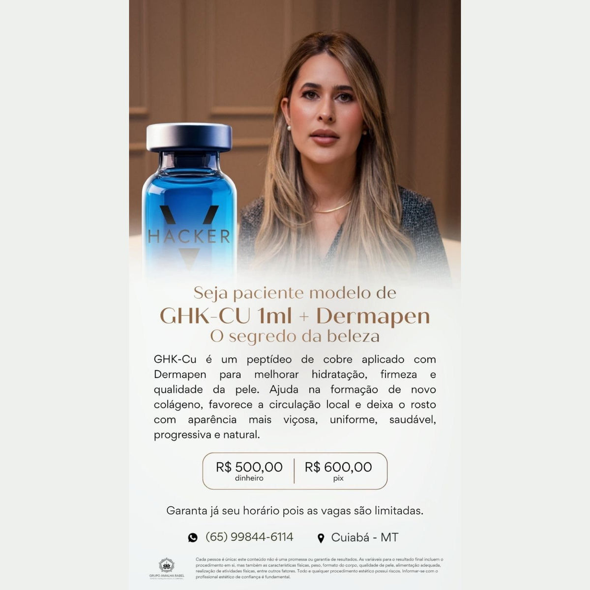 GHK-CU 1ml + Dermapen - O segredo da beleza