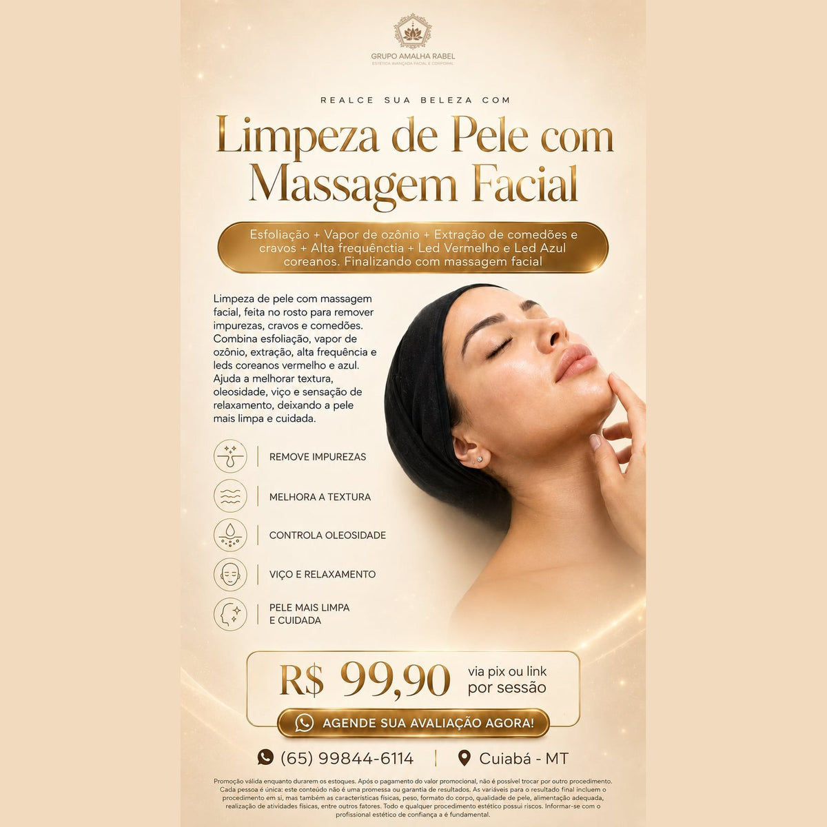 Limpeza de Pele com Massagem Facial