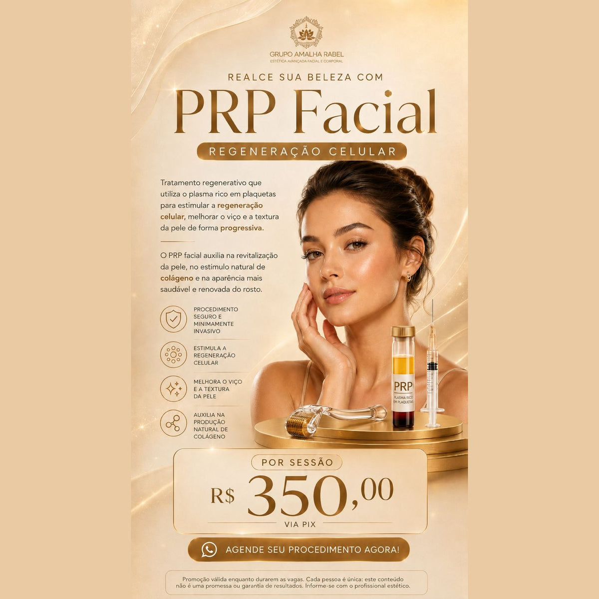 PRP Facial - Regeneração celular