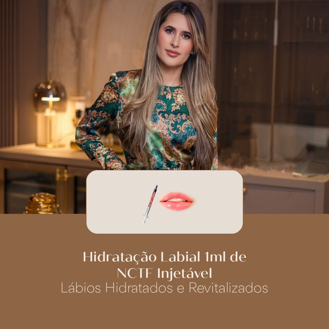 Hidratação Labial 1ml de NCTF Injetável Lábios Hidratados e Revitalizados