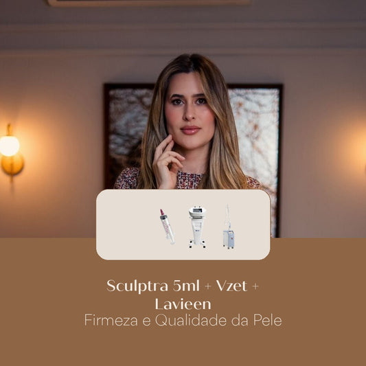 Sculptra 5ml + Vzet + Lavieen Firmeza e Qualidade da Pele