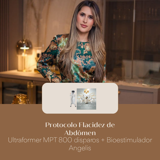 Protocolo Flacidez de Abdômen Ultraformer MPT 800 disparos + Bioestimulador Angelis