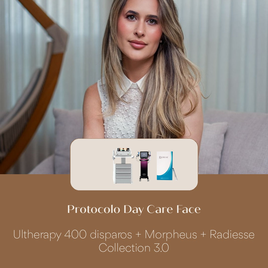 Protocolo Day Care Face Ultherapy 400 disparos + Morpheus + Radiesse Collection 3.0