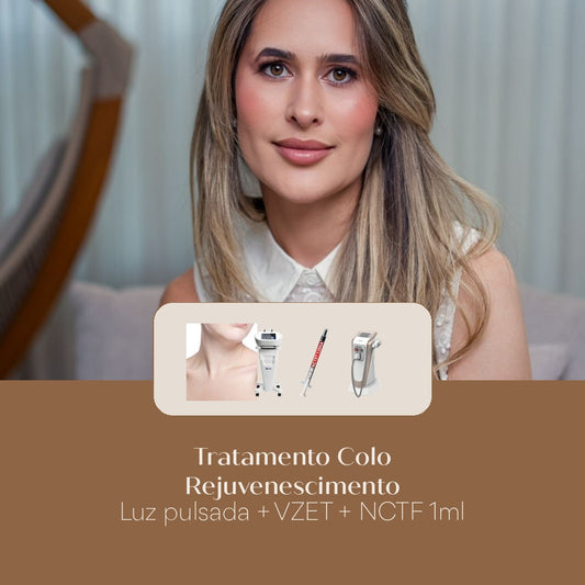 Tratamento Colo Rejuvenescimento Luz pulsada + VZET + NCTF 1ml
