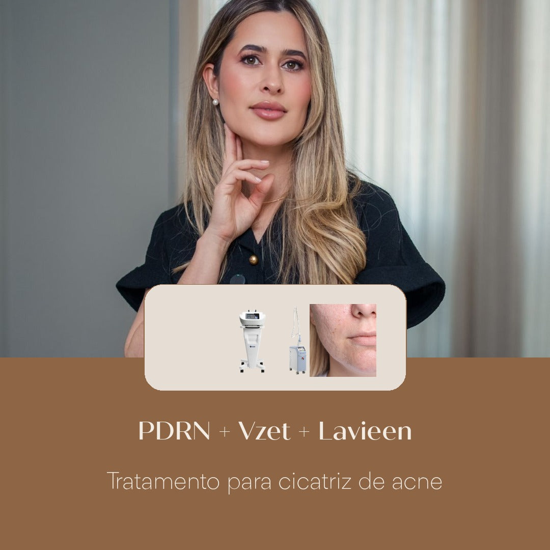 PDRN + Vzet + Lavieen Tratamento para cicatriz de acne