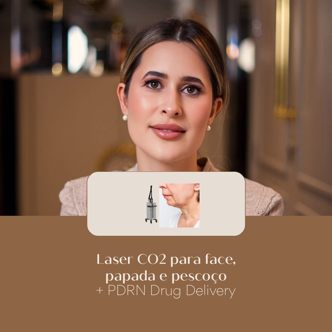 Laser CO2 para face, papada e pescoço + PDRN Drug Delivery