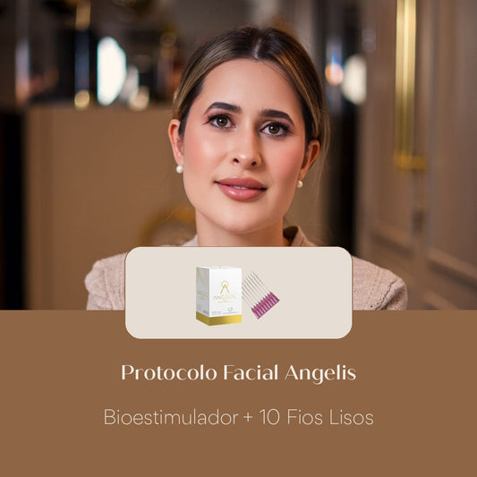 Protocolo Facial Angelis Bioestimulador + 10 Fios Lisos