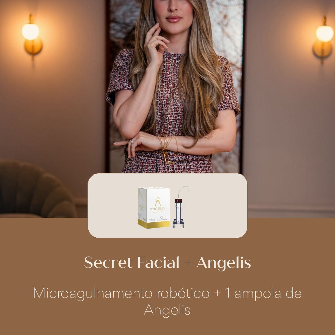 Secret Facial + Angelis Microagulhamento robótico + 1 ampola de Angelis
