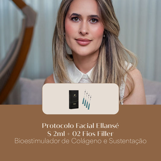 Protocolo Facial Ellansé S 2ml + 02 Fios Filler Bioestimulador de Colágeno e Sustentação