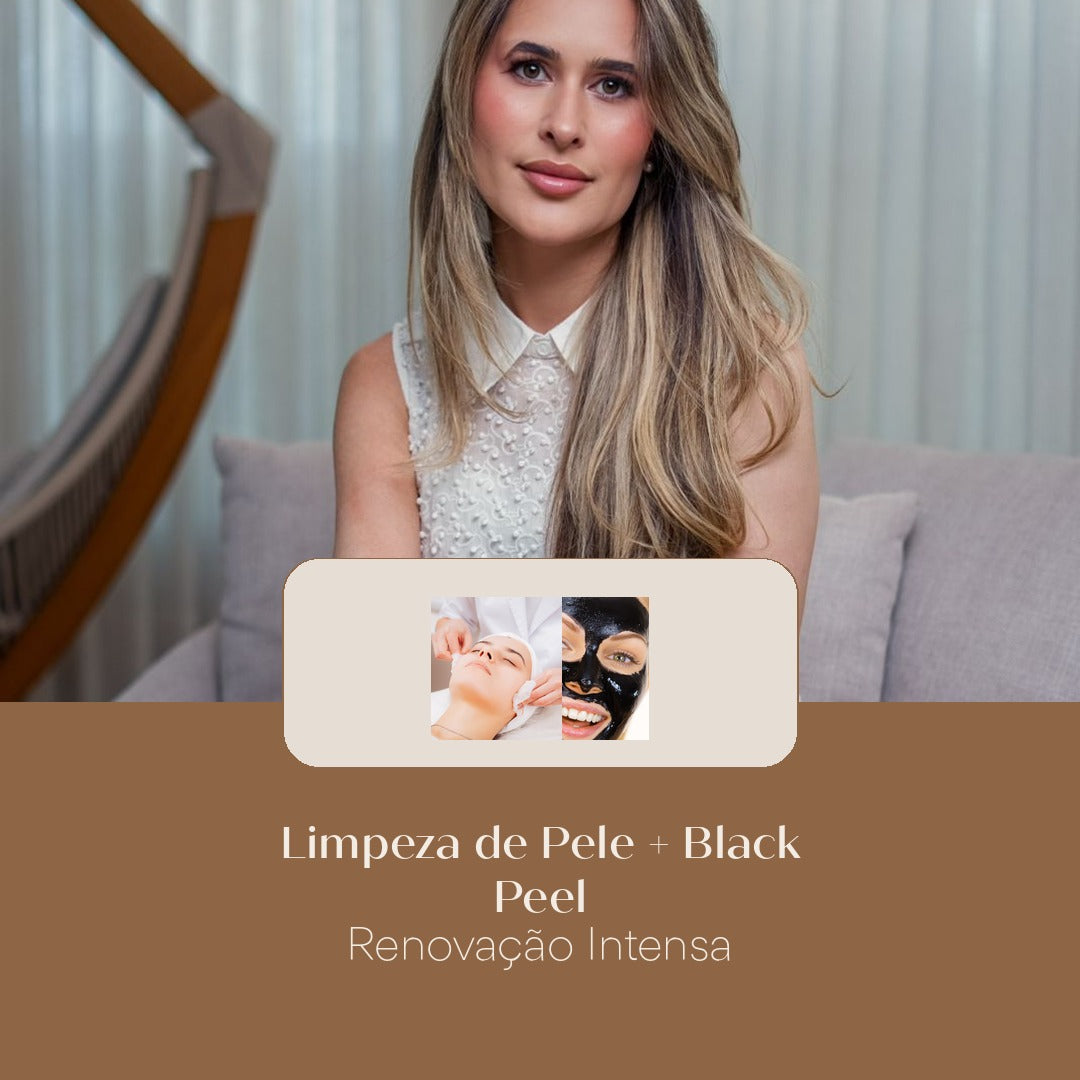 Limpeza de Pele + Black Peel Renovação Intensa