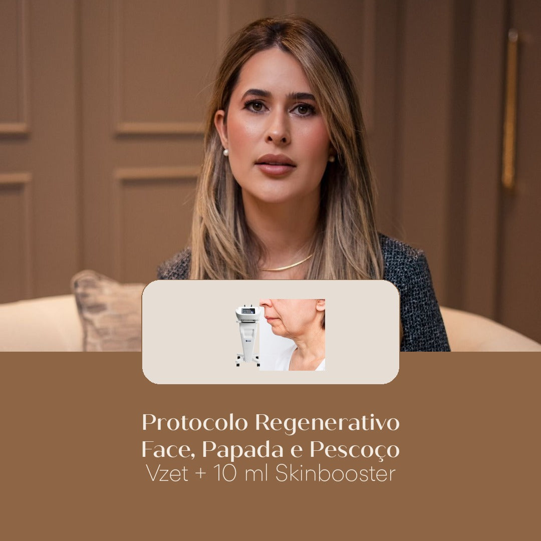 Protocolo Regenerativo Face, Papada e Pescoço Vzet + 10 ml Skinbooster